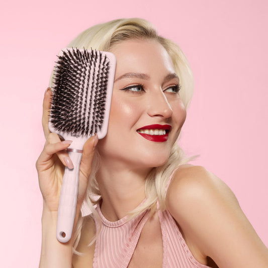 Detangling Paddle Brush - Nylon Bristles with Boar