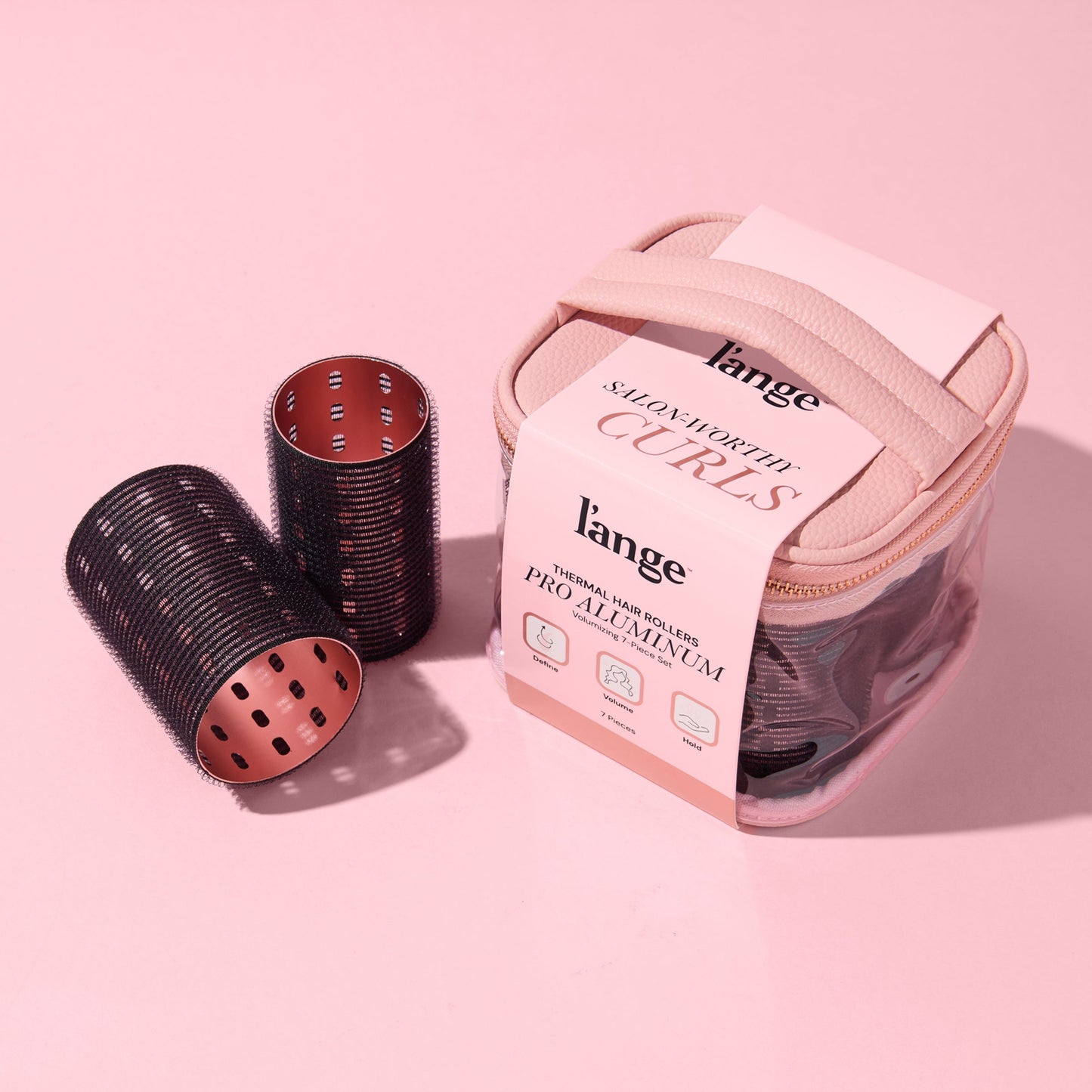 Thermal Hair Rollers Pro Aluminum Volumizing 7-Piece Set